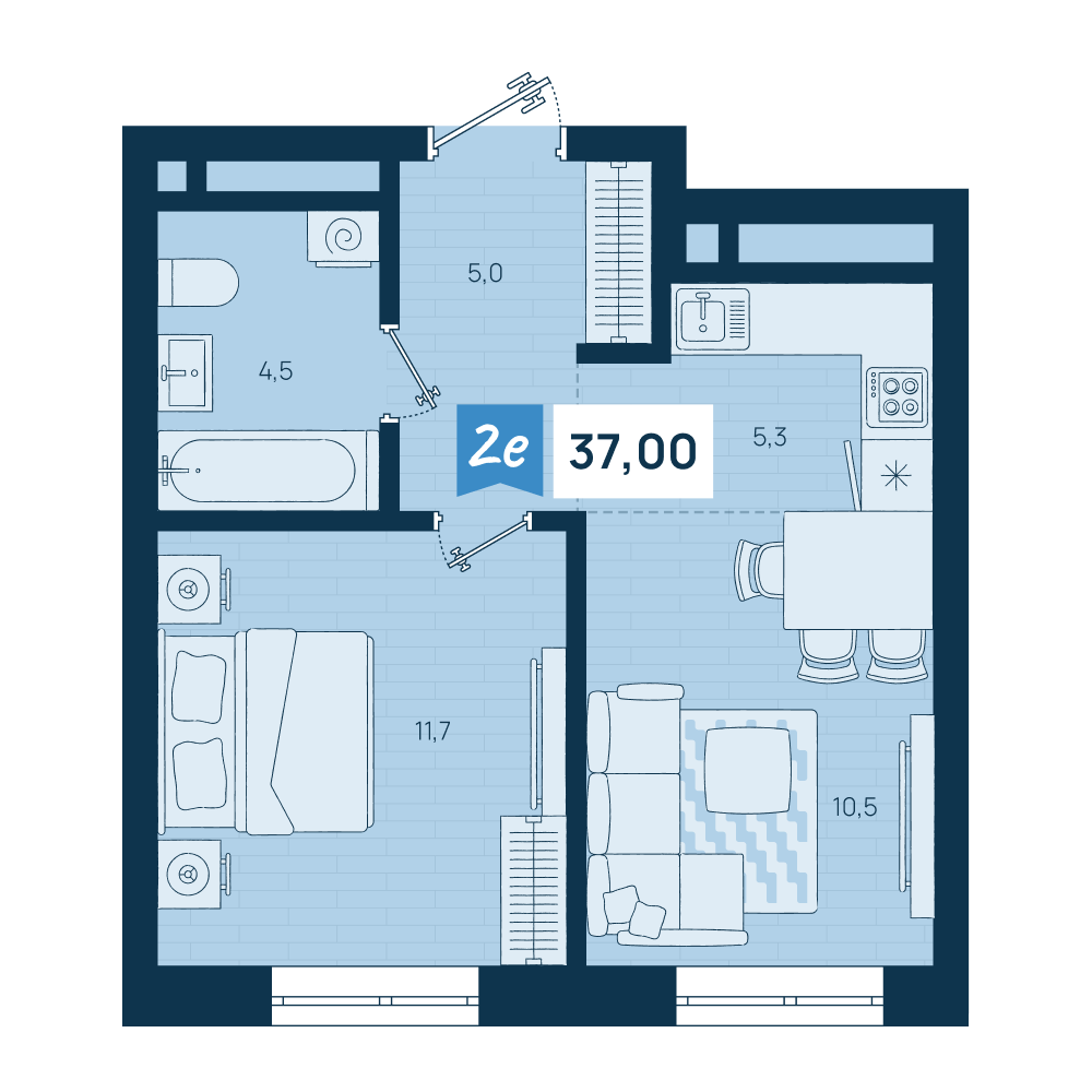 Планировка квартиры 1.08.03